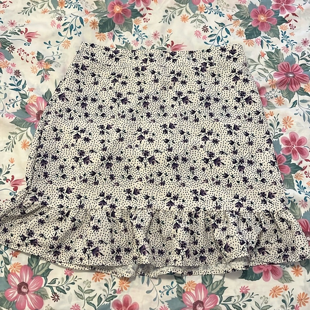 Lilac Flowers Skirt